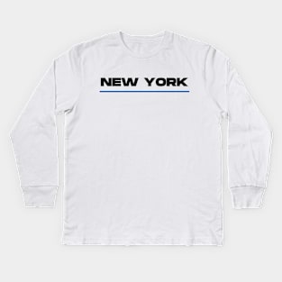 New York simple Kids Long Sleeve T-Shirt